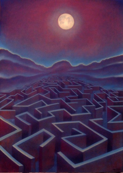 Labirinto sotto la luna piena (Tomaso Pirrigheddu)