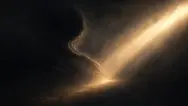 L'ombra maestro senza volto Figura oscura accanto a una luce intensa, con energia che scorre tra ombra e illuminazione