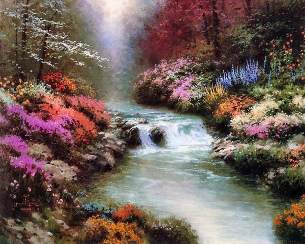 River - Thomas Kinkade