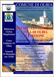 Premio Letterario Città di Olbia 2014 - locandina